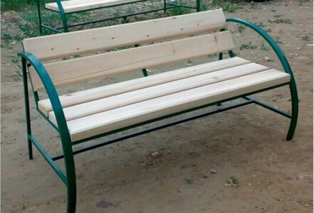 Скамья, сделанная трубогибом