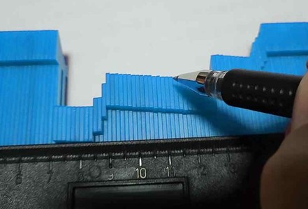 Дубликатор повторяет контур угла с точностью до 1 мм Шаблонный дубликатор