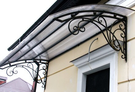 Навес над окном Кованый навес